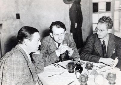 Robert Florey, Andre Malraux and Clifford Odets, 1937 by American Photographer
